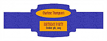 Party Time Birthday Buckle Cigar Band Labels