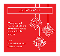 Deck The Halls Big Square Label