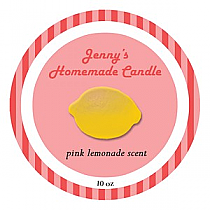 Happy-70s Big Candle Round Labels