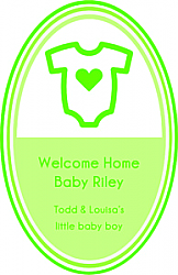 Toys Baby Vertical Oval Labels