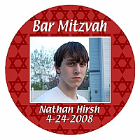 Mazel Tov Circel Bar Mitzvah Coaster