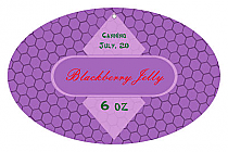 Blackberry Canning Hang Tag Oval 2.25x3.5