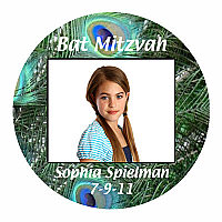 Theme Big Circle Bat Mitzvah Label