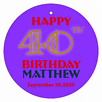 Age Circle Birthday Favor Tag