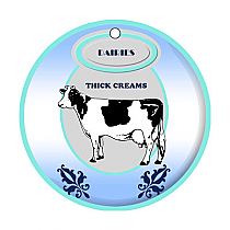 Cow Patch Big Circle Canning Favor Tag