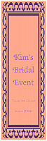 Monarch Vertical Tall Rectangle Bridal Shower Labels