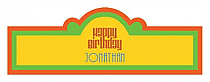 Hippie Birthday Billboard Cigar Band Labels