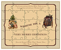 Sepia Large Christmas Puzzle