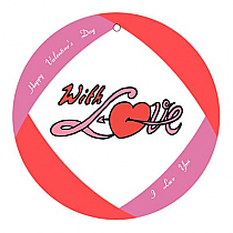 Corner Border Circle Favor Tag 2x2