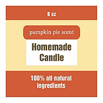 Original Country Square Candle Labels