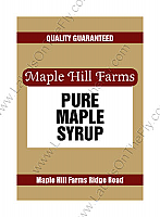 Maple Syrup Small Rectangle Food-Craft Label