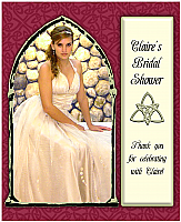 Celtic Rectangle Wedding Labels