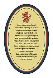 Lion Oval2 Beer Labels