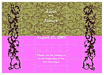 Rococo Small Favor Wedding Puzzle