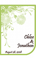 Modern Medium Lime Wedding Labels