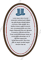 Top Hat Oval2 Biplane Beer Labels