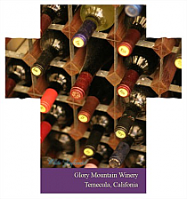 Photo with Text Rectangle Wine Label 3.5x3.75