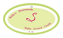 Mojito Candle Hang Tag Small Oval