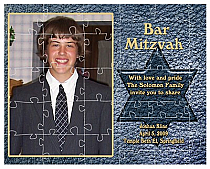 Theme Small Invite Bat Mitzvah Puzzle