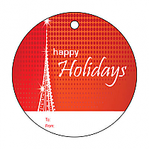 Vector Christmas Tree Big Circle To From Hang Tag