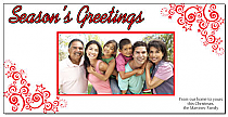 Christmas Card w-Envelope 8" x 4" Star Mary Christmas Family style