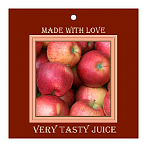 Fresh Baked Large Square Canning Favor Tag