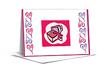 Hearts Clipart Valentine Note Card