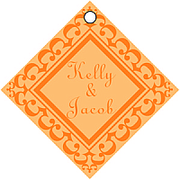 Monarch Diamond Wedding Favor Tags