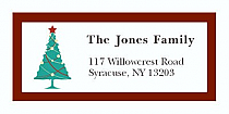 Custom Christmas Tree Address Labels 2" x .875"