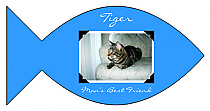 Fish Pets Scrapbook Labels 4x2