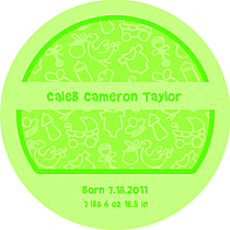 Precious Baby Circle Baby Labels