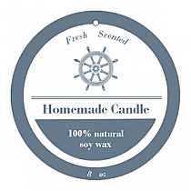 Anchor Circle Candle Hang Tag