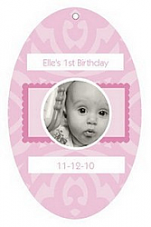 Babe Baby Vertical Oval Favor Tag