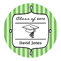 Praise Big Circle Graduation Labels