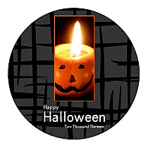 Side Halloween Circle Labels 2x2