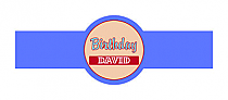 Kid Birthday Cigar Band Labels