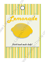 Happy 70's Yellow Small Rectangle Food & Craft Hang Tag