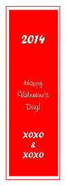 Valentine Classical Vertical Rectangle Label