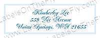 Monogram Address Wedding Labels