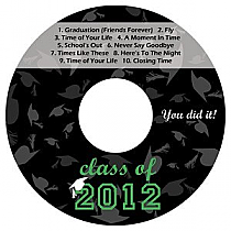 Hats Off CD DVD Graduation Labels