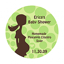 Baby on Board Big Circle Food & Craft Label