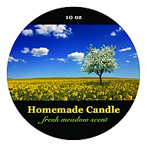 Fresh Meadow Big Candle Round Labels