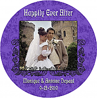 Iron Vine Circle Wedding Coaster