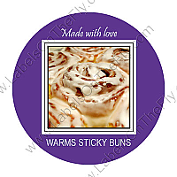 Fresh Baked Mulberry Big Circle Food & Craft Label