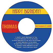 CD Sport Birthday Labels