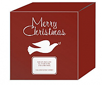 Red Dove Christmas Gift Box Large