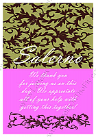 Rococo Text Rectangle Wedding Labels