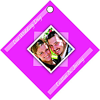 Portrait Diamond Favor Tags