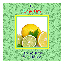 Lime Big Square Canning Labels 2.5x2.5