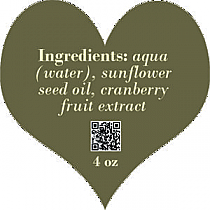 Calm Text Heart Bath Body Labels